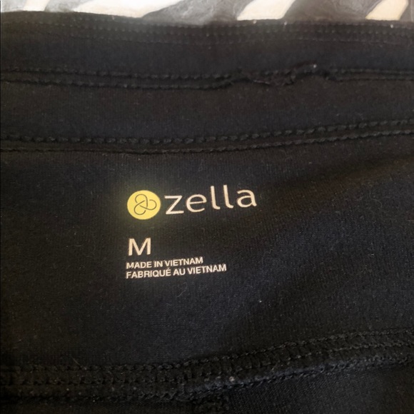 Zella Black & Blue Cropped Workout Pants size M - Picture 5 of 6
